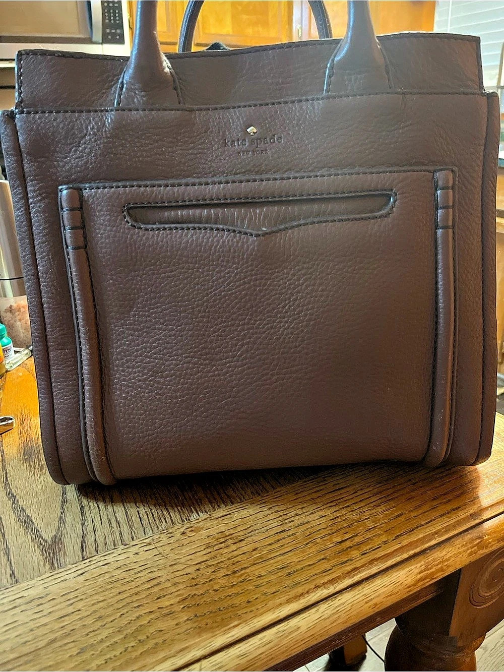 Kate Spade Brown Leather Tote Bag
